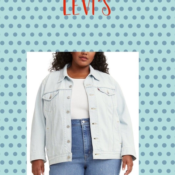 LEVI'S "HOME SWEET HOME" EX-BOYFRIEND JEAN JACKET~LIGHT WASH~100% COTTON~1X - Picture 5 of 8